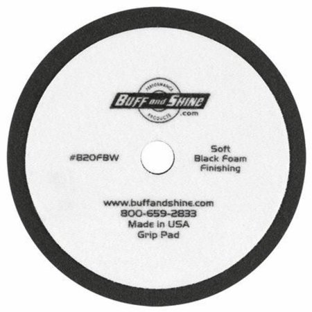 BUFF AND SHINE 8" BLACK FOAM GRIP PAD 2/PK BUF820FBW